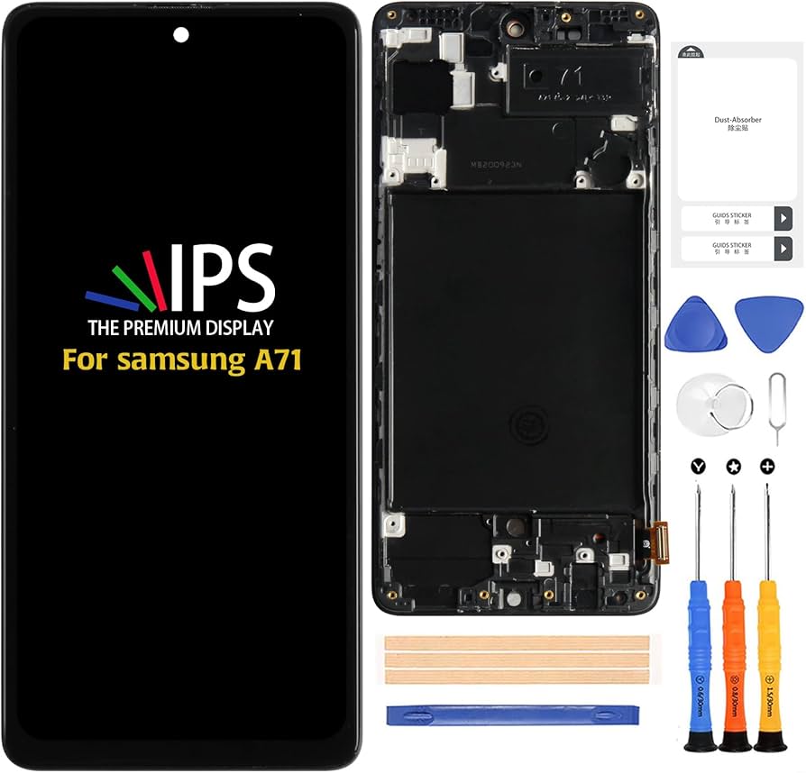 user_a71f61c5様追加商品 LCD compatible with Samsung A715 Galaxy A71, (black, without frame